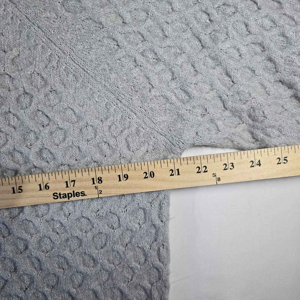 Terra & Sky Grey Plus‎ Crew Neck Long Sleeve Neutral Super Soft Sweater 0X 14W